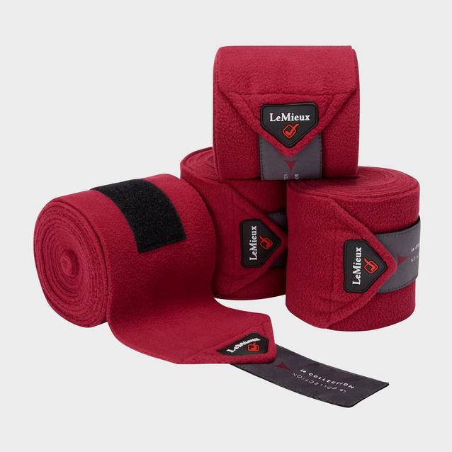 Red LeMieux Luxury Polo Bandages Mulberry image 1
