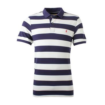 Blue Joules Mens Filbert Classic Polo Shirt Navy Cream Stripe