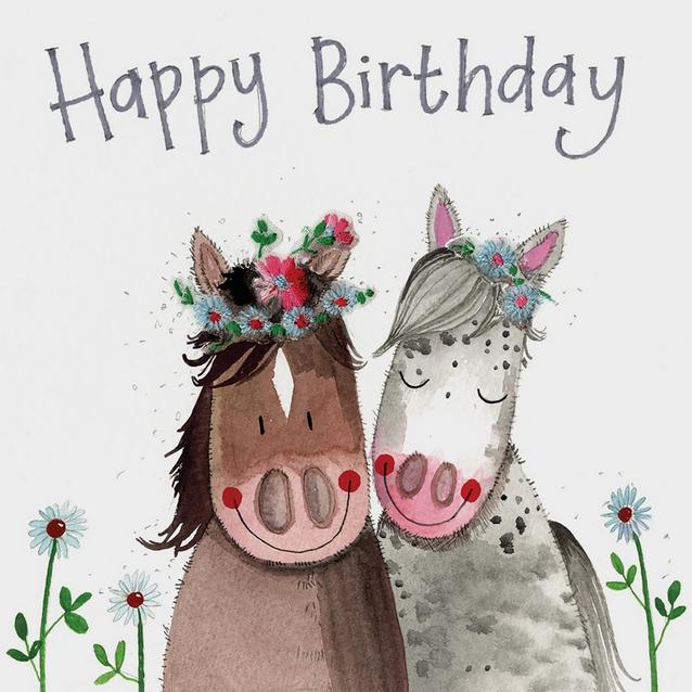  Alex Clark Birthday Horses Card image 1