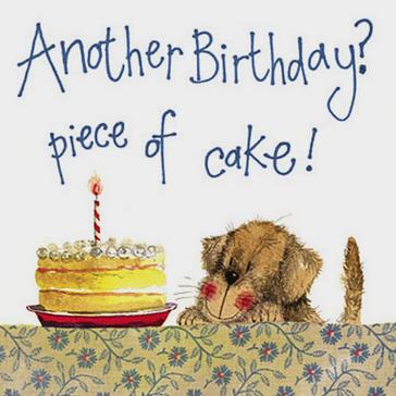  Alex Clark Piece of Cake Dog Birthday Card