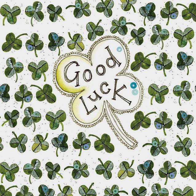  Alex Clark Little Sparkle Card Good Luck Clover image 1