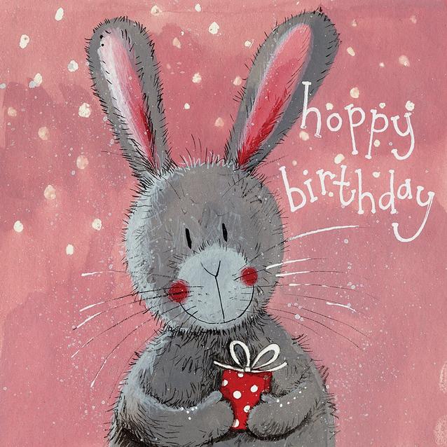  Alex Clark Birthday Card Big Ears Bunny image 1