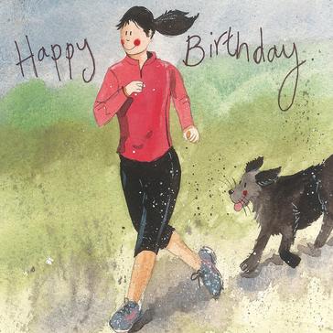  Alex Clark Birthday Card Lady Runner 