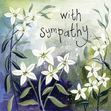  Alex Clark Alex Card Sympathy Card White Lilies