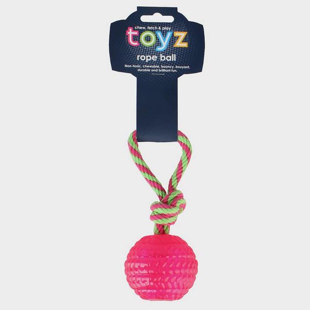 Pink Petface Toyz Rope Ball Pink image 1