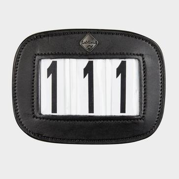 Black LeMieux Leather Saddle Number Holder Black
