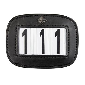 Black LeMieux Leather Saddle Number Holder Black