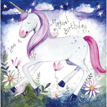  Alex Clark Starlight Unicorn Birthday Card