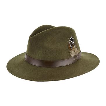 Green Dubarry Ladies Gallagher Felt Hat Olive