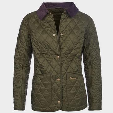 Green Barbour Ladies Annadale Quilt Jacket Olive