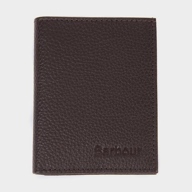 Brown Barbour Small Amble Leather Billfold Dark Brown image 1