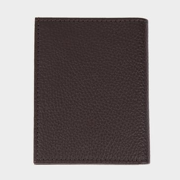 Brown Barbour Small Amble Leather Billfold Dark Brown