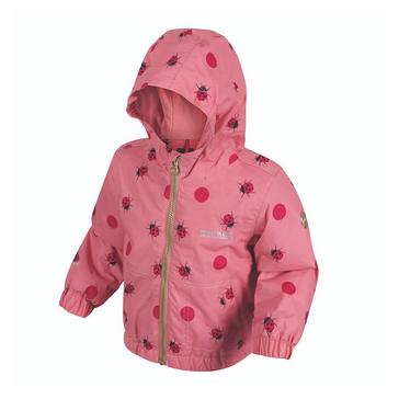 Pink Regatta Junior Akiva Waterproof Jacket Brandied Apricot