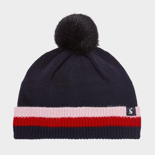 Blue Joules Childs Bobble Hat French Navy image 1