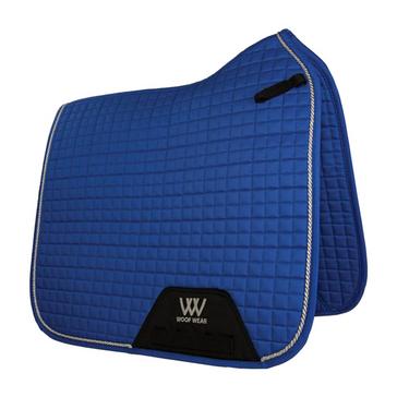 Blue Woof Wear Contour Dressage Saddle Pad Electric Blue