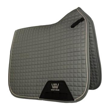 Grey Woof Wear Contour Dressage Saddle Pad Brushed Steel