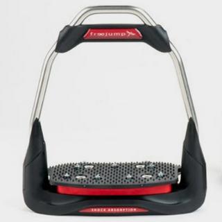 Adults AIR'S Inclined Grip Tread Straight Eye Stirrups Red