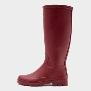 Red Le Chameau Womens Iris Jersey Lined Wellington Boots Rouge