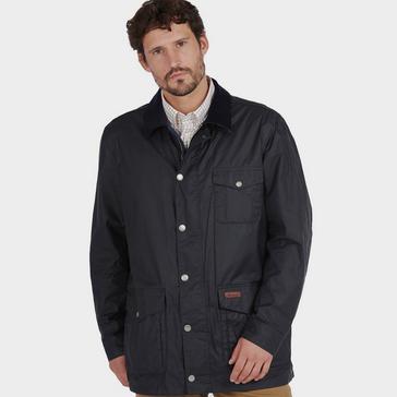 Blue Barbour Mens Pavier Wax Jacket Royal Navy