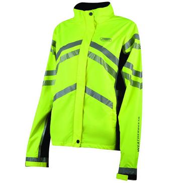Yellow WeatherBeeta Adults Reflective Lightweight Waterproof Jacket Yellow