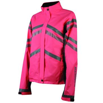 Pink WeatherBeeta Childs Reflective Lightweight Waterproof Jacket Pink 