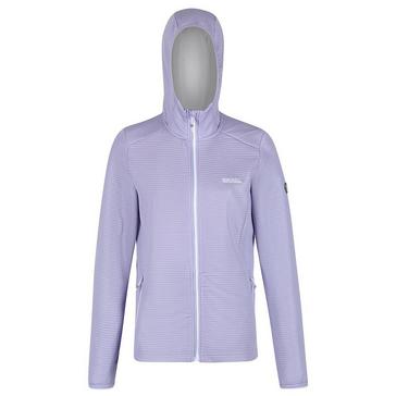 Purple Regatta Ladies Terota Lightweight Full Zip Hooded Fleece Lilac Bloom