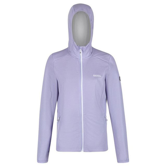 Purple Regatta Ladies Terota Lightweight Full Zip Hooded Fleece Lilac Bloom image 1
