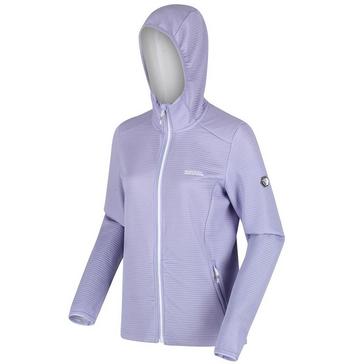 Purple Regatta Ladies Terota Lightweight Full Zip Hooded Fleece Lilac Bloom