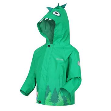 Green Regatta Kids Peppa Animal Jacket Jelly Bean Dinosaur