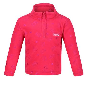 Pink Regatta Kids Peppa Print Fleece Bright Blush Floral Keyline