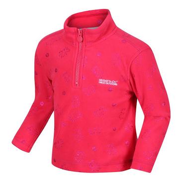 Pink Regatta Kids Peppa Print Fleece Bright Blush Floral Keyline