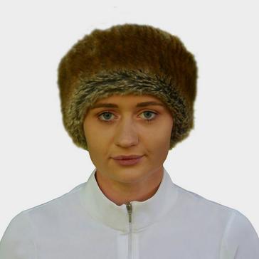 Brown Hy HyFASHION Idaho Fleece Lined Faux Fur Headband Tan