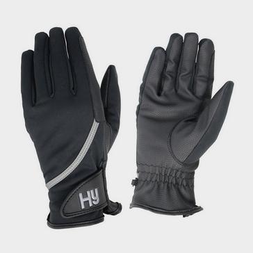Black Hy Hy5 Softshell Riding Gloves Black