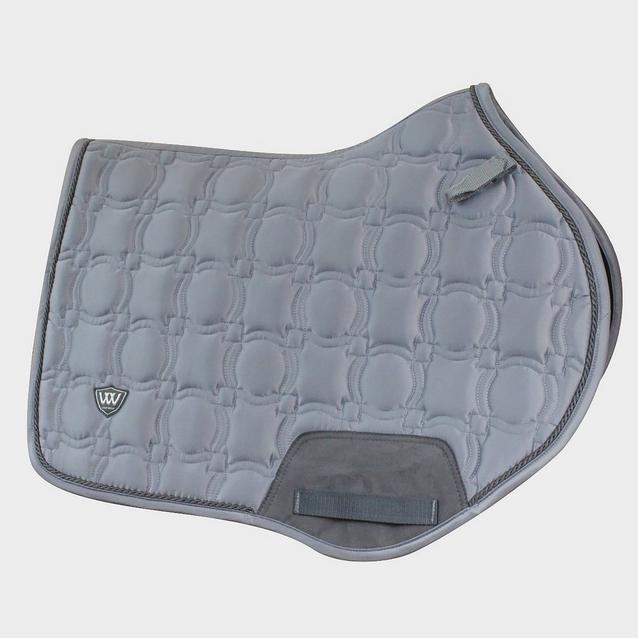 Grey Woof Wear Vision Close Contact Saddle Pad Brushed Steel image 1
