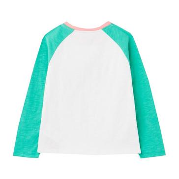 Green Joules Childs Lorna Top Green Rainbow