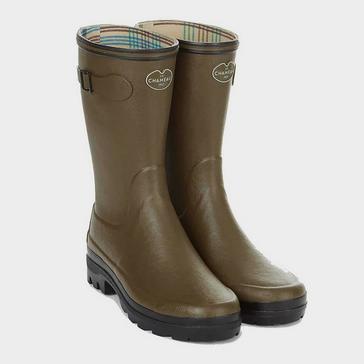 Green Le Chameau Ladies Giverny Jersey Lined Bottillon Ankle Boots Vert Chameau