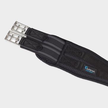 Black Arma Airflow Elasticated GP Girth  in Black
