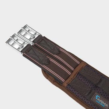 Brown Arma Airflow Elasticated GP Girth Havana