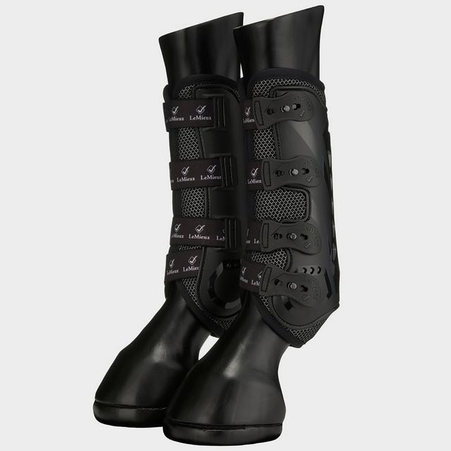 Black LeMieux Ultra Mesh Snug Front Boots Black image 1
