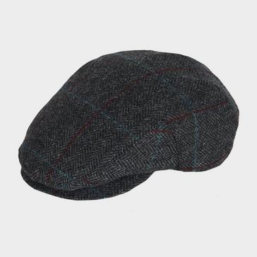 Grey Barbour Cairn Cap Charcoal/Red/Blue