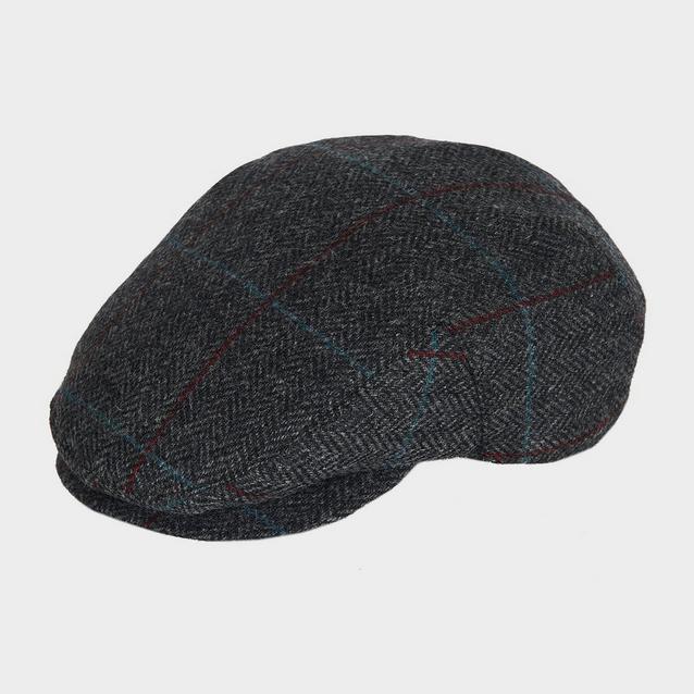 Grey Barbour Cairn Cap Charcoal/Red/Blue image 1