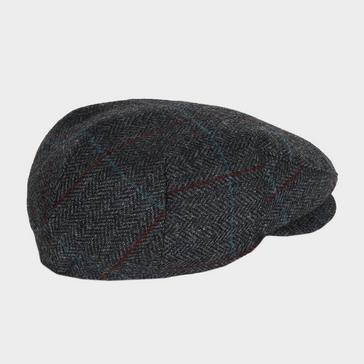 Grey Barbour Cairn Cap Charcoal/Red/Blue
