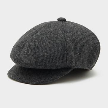 Grey Barbour Claymore Bakerboy Hat Charcoal