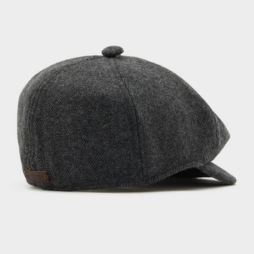 Grey Barbour Claymore Bakerboy Hat Charcoal