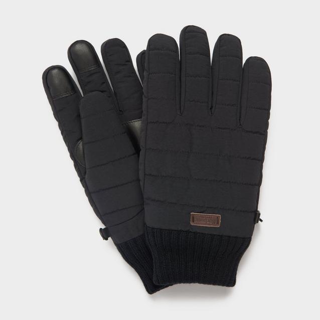 Black Barbour Banff Quilted Gloves Black image 1
