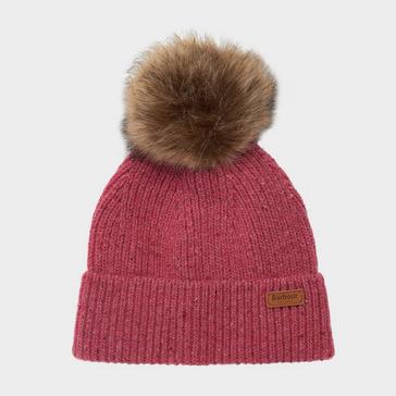 Pink Barbour Whitely Fleck Beanie Hot Pink