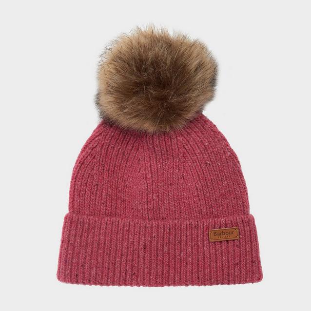 Pink Barbour Whitely Fleck Beanie Hot Pink image 1