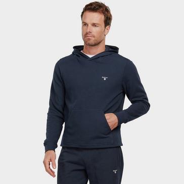 Blue Barbour Mens Essential Hoodie Navy