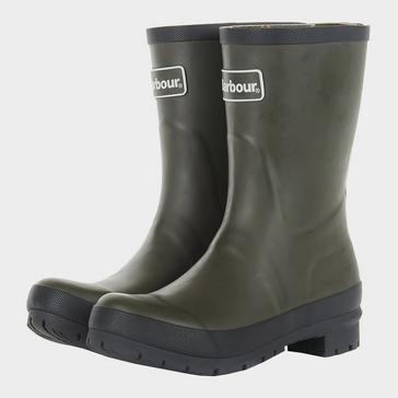 Green Barbour Womens Banbury Wellington Boots Olive