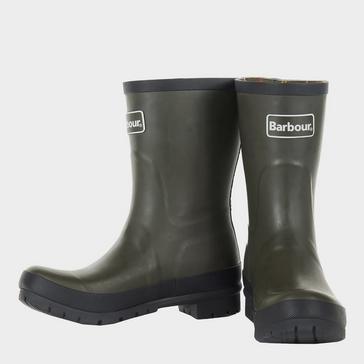 Green Barbour Womens Banbury Wellington Boots Olive